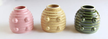 Pottery Mosquito Coil Holder - Small Green Pig, Kayari, Katori Buta