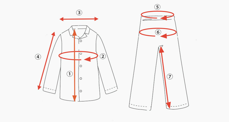 Men's Pajamas - Iwamoto Senni Wazarashi Kyofutae Double Gauze