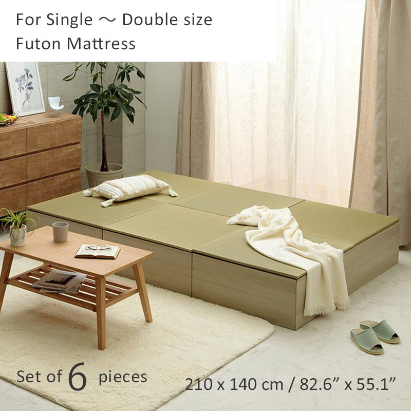 6 pieces (for Single-size set up)