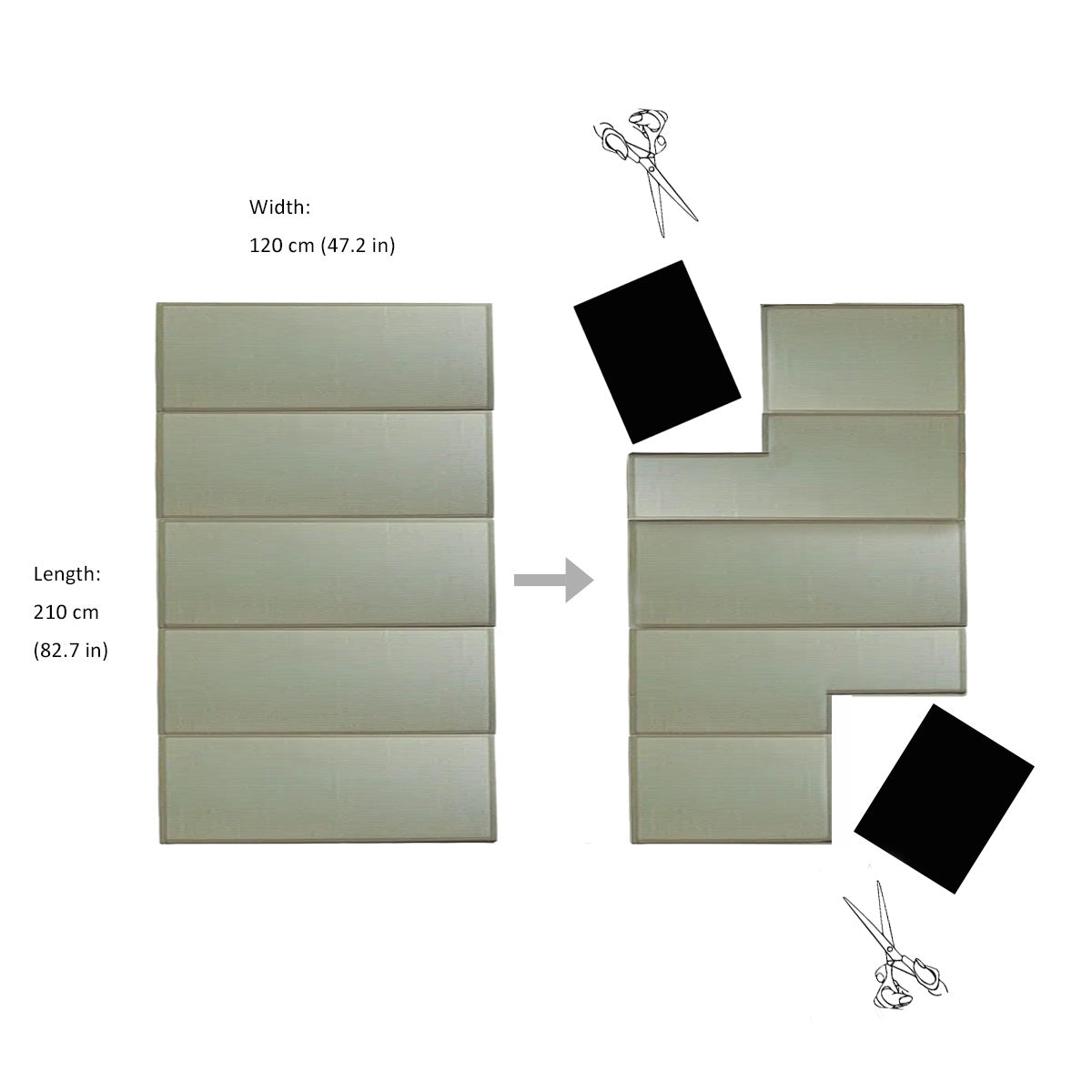 Semi Double (5-Fold)-2 Cut-Outs