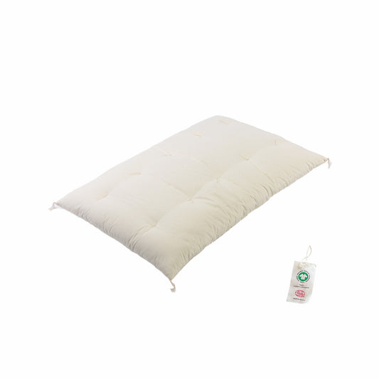 GOTS Certified Japanese Futon Mattress, Artisan Handmade, Baby Size, Baby Crib, Baby Cot (Fabric: Organic Cotton, Filling: Organic Cotton 100%)