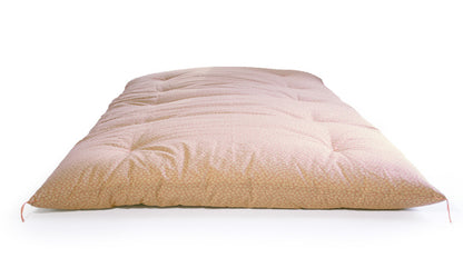 Japanese Futon Mattress Made by Craftsmen (Fabric: Sakura Pattern Pink, Filling: Natural Cotton 100%)