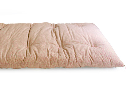 Japanese Futon Mattress Made by Craftsmen (Fabric: Sakura Pattern Pink, Filling: Natural Cotton 100%)