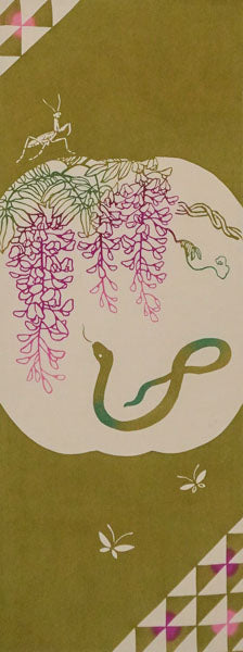 Snake Japanese wisteria (Maccha Green)
