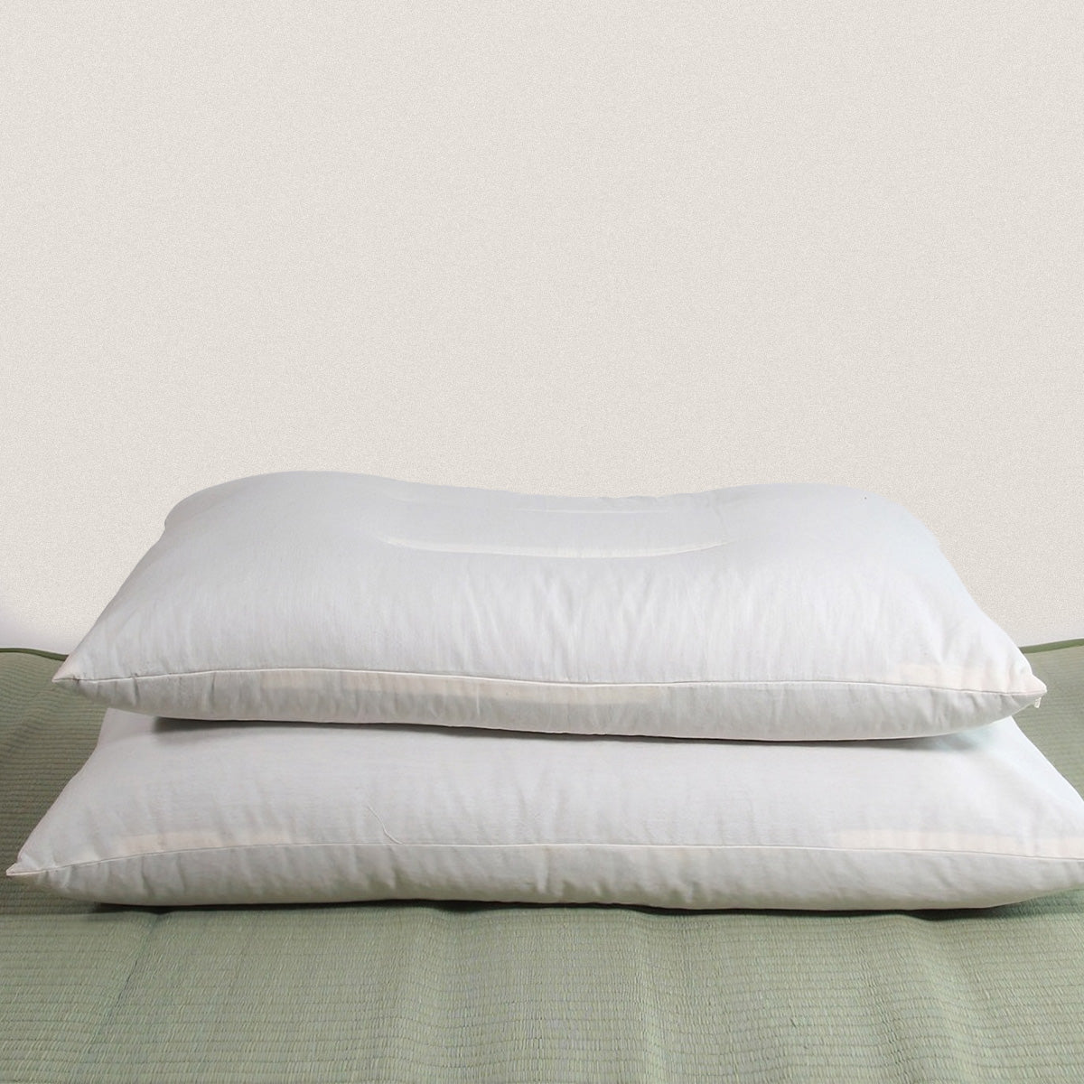 Japanese Buckwheat Pillow, Soba Hulls Pillow, Adjustable Height, Organic Fabric NC