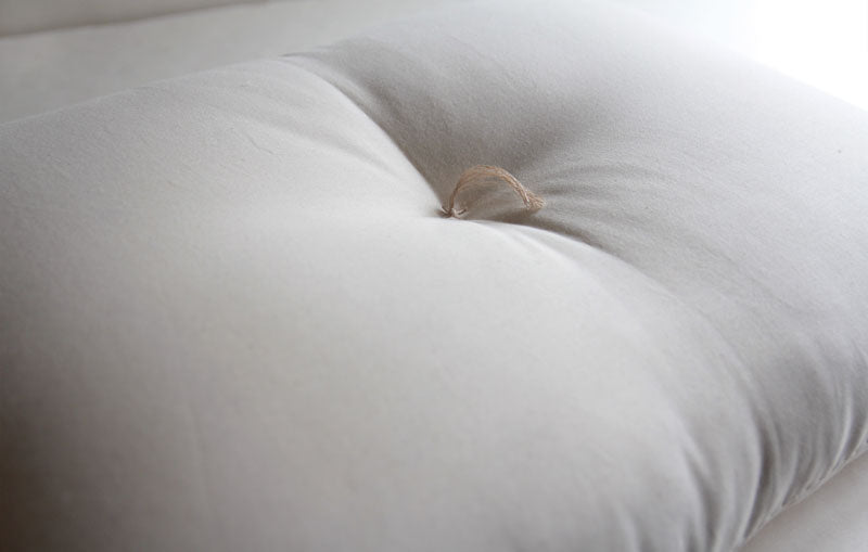 GOTS Certified Organic Pillow Standard Thickness,  Artisan Handmade (Fabric: Organic Cotton, Filling: Organic Cotton 100% ) NC