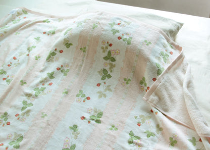 Imabari Towel Blanket (Towelket) -  WEDGWOOD Wild Strawberry