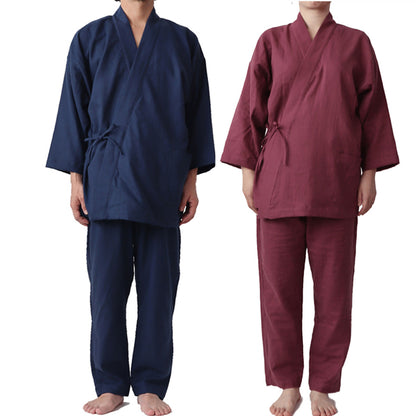 Unisex Pajamas - Samue Pajamas - Iwamoto Senni Wazarashi Kyofutae Double Gauze