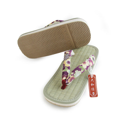 Zori (Japanese Sandals) Rush grass, Tatami Sandals, Japanese Thong Sandals