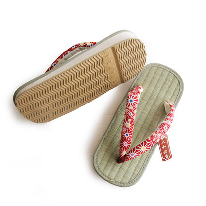 Zori (Japanese Sandals) Rush grass, Tatami Sandals, Japanese Thong Sandals