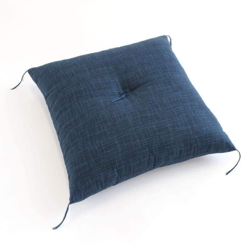 US Stock - Japanese Cushion (Zabuton) -  Nagomi 23 x 21" - Navy