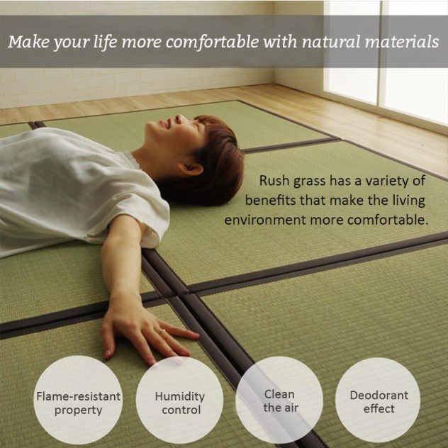 real rush grass tatami mat made in Japan