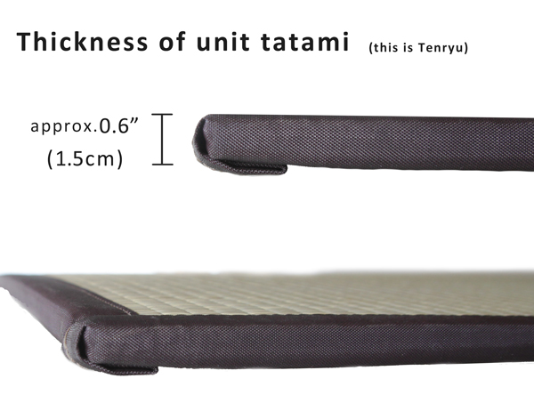 thickness of tatami mat