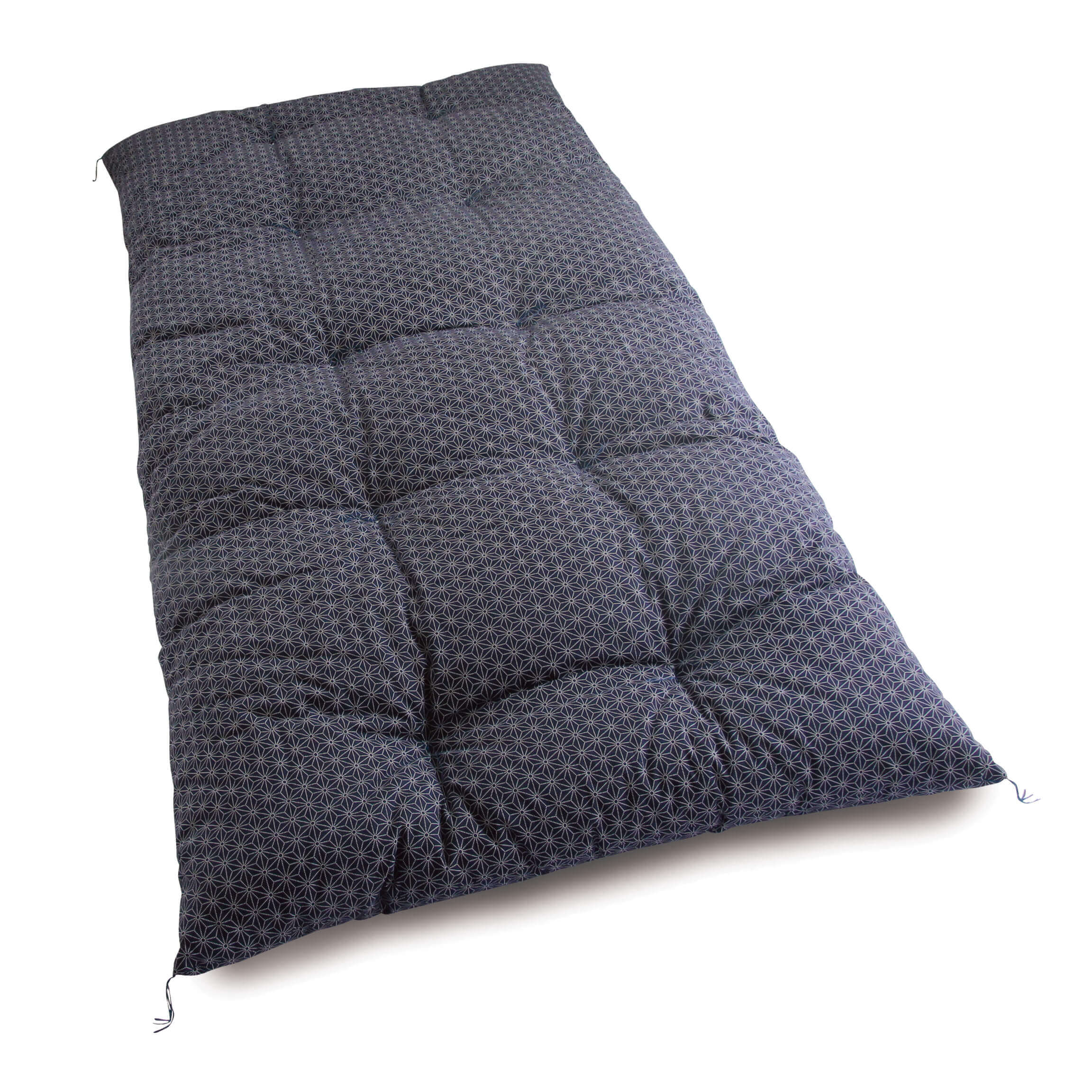 Japanese Futon Mattress, Artisan Handmade (Fabric: Flax Leaf Pattern Filling: Natural Cotton 100%) - 图片 2