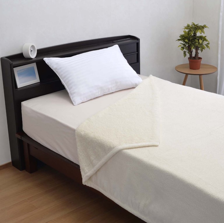 Towel blanket (towelket) - "FURYU" Ivory - 图片 3