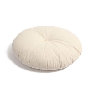 Japanese Cushion (Zabuton) Inner -   Unbleached Cotton Maru (Round) Zabuton 15.7" (40 cm)