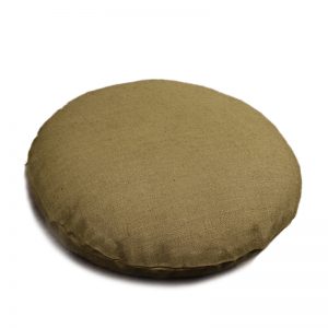 Japanese Cushion (Zabuton)  Cover - Linen and Ramie - for  Maru (Round) Zabuton 35″