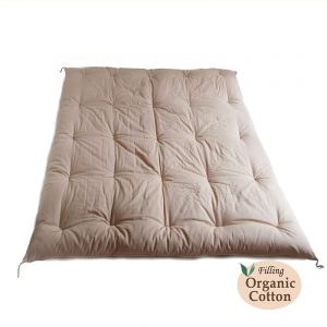 Japanese Kake Futon (Quilt), Artisan Handmade (Fabric: Oda Wazarashi Cotton, Filling: Organic Cotton 100%)