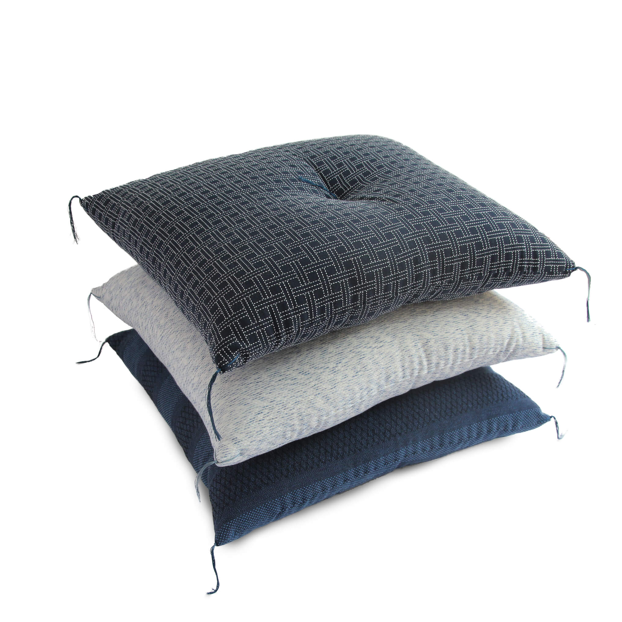 New UNIFLAME Portable Folding Japanese Cushion Zabuton Blue 