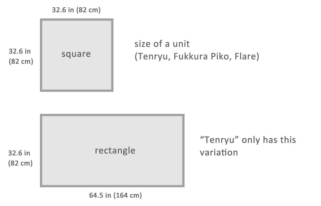 Unit Tatami Mats – Tenryu – Brown Rim Lightweight Type