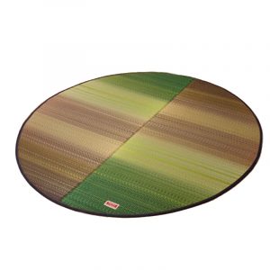 Rush Grass Carpet - D. Style Joy Green Round - Anti-slip