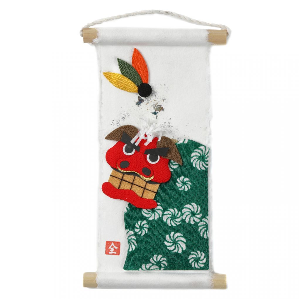 hand made lion dance scroll