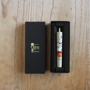 Crystal Hand-Painted Warosoku Candle <Maneki Neko Size 3>