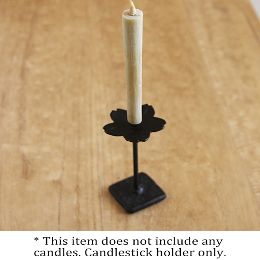 Japanese Iron Candelabra (Cherry Blossom) - Image 5