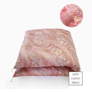 Japanese Futon Mattress Made by Craftsmen (Fabric: Little Petals Pink, Filling: Natural Cotton 100%) Single size OUTLET SALE