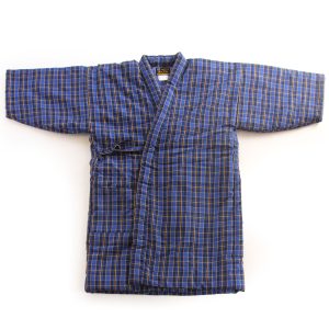 Hanten Long Jacket - Padded Jacket Uchiawase Blue