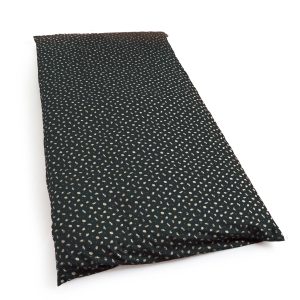 Japanese Shiki Futon (Futon Mattress) Cover  Suzuneko Pattern Black