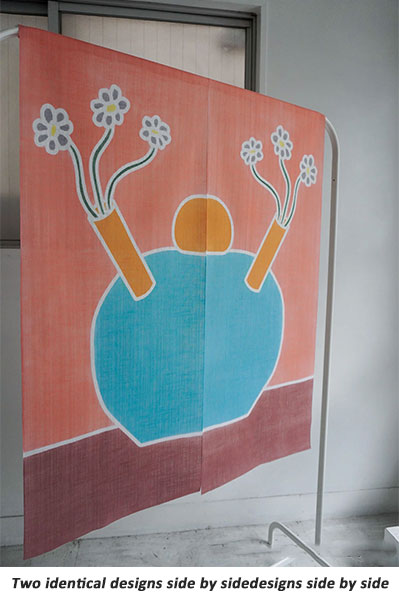 Artist-Designed Tenugui Hand Towel /Vase #2 – Image 6
