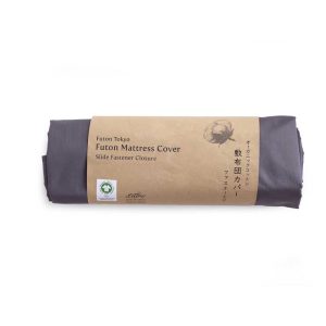 GOTS Certified Japanese Shiki Futon Cover (Futon Mattress Cover)  Organic Cotton Amagumo Gray
